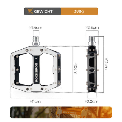 Polkimet liukuesteillä - Leveä lava ja kromi-molybdeenista valmistettu akseli ROCKBROS