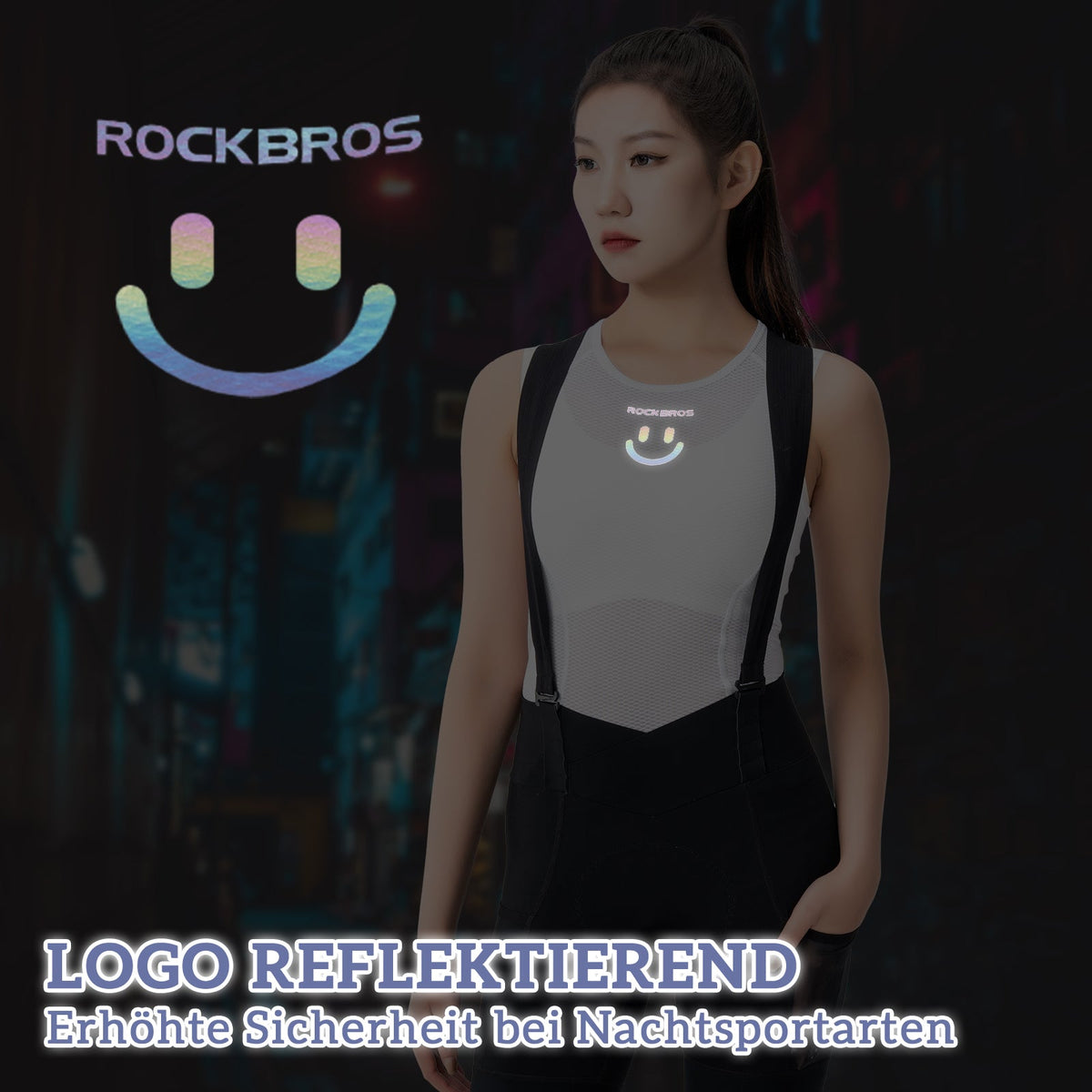 ROCKBROS Naisten urheilutoppi Hengittävä baselayer aluspaita pyöräilyyn