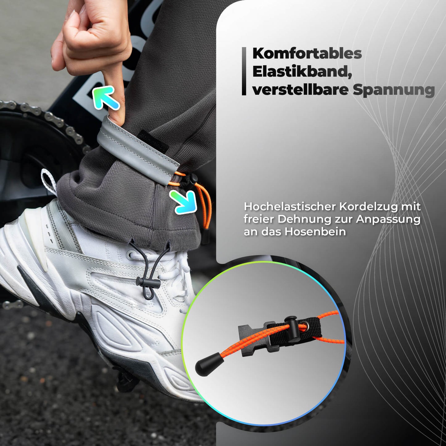 Heijastava vyötärönauha pyöräilyyn, heijastinnauha ROCKBROS