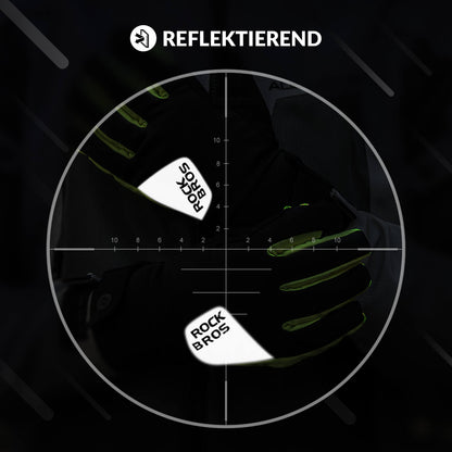 Lämpökäsineet pyöräilyyn ja hiihtoon, kosketusnäytöllä yhteensopivat, ROCKBROS