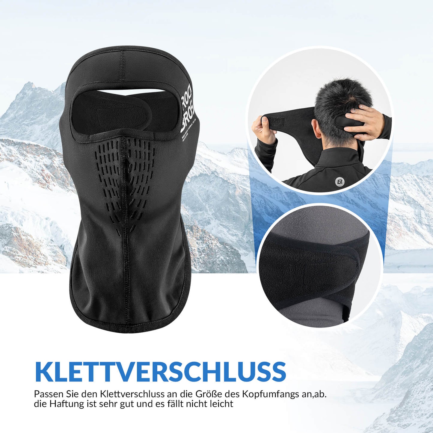 Pipohajoava maksimaaliseen mukavuuteen ja täydelliseen hiussuojaan ROCKBROS