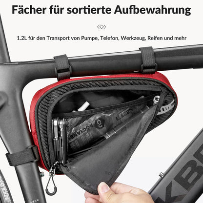 ROCKBROS Runkolahja vedenpitävä kolmiolaukku maastopyöriin & maantiepyöriin 1,2L