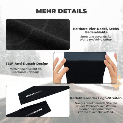 Pyöräilysäärten lämmittimet, liukumattomat talvipolvisuojat miehille ja naisille, ROCKBROS