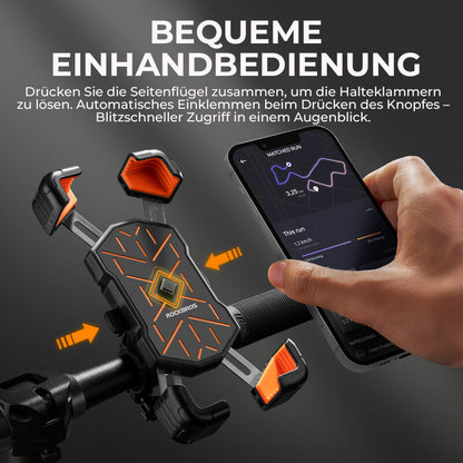 ROCKBROS Pyörän puhelinteline 360° Käännettävä 4,5–7,2 tuumalle
