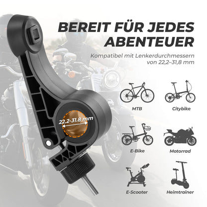 ROCKBROS Pyörän puhelinteline 360° Käännettävä puhelimille 4.5~7.2"