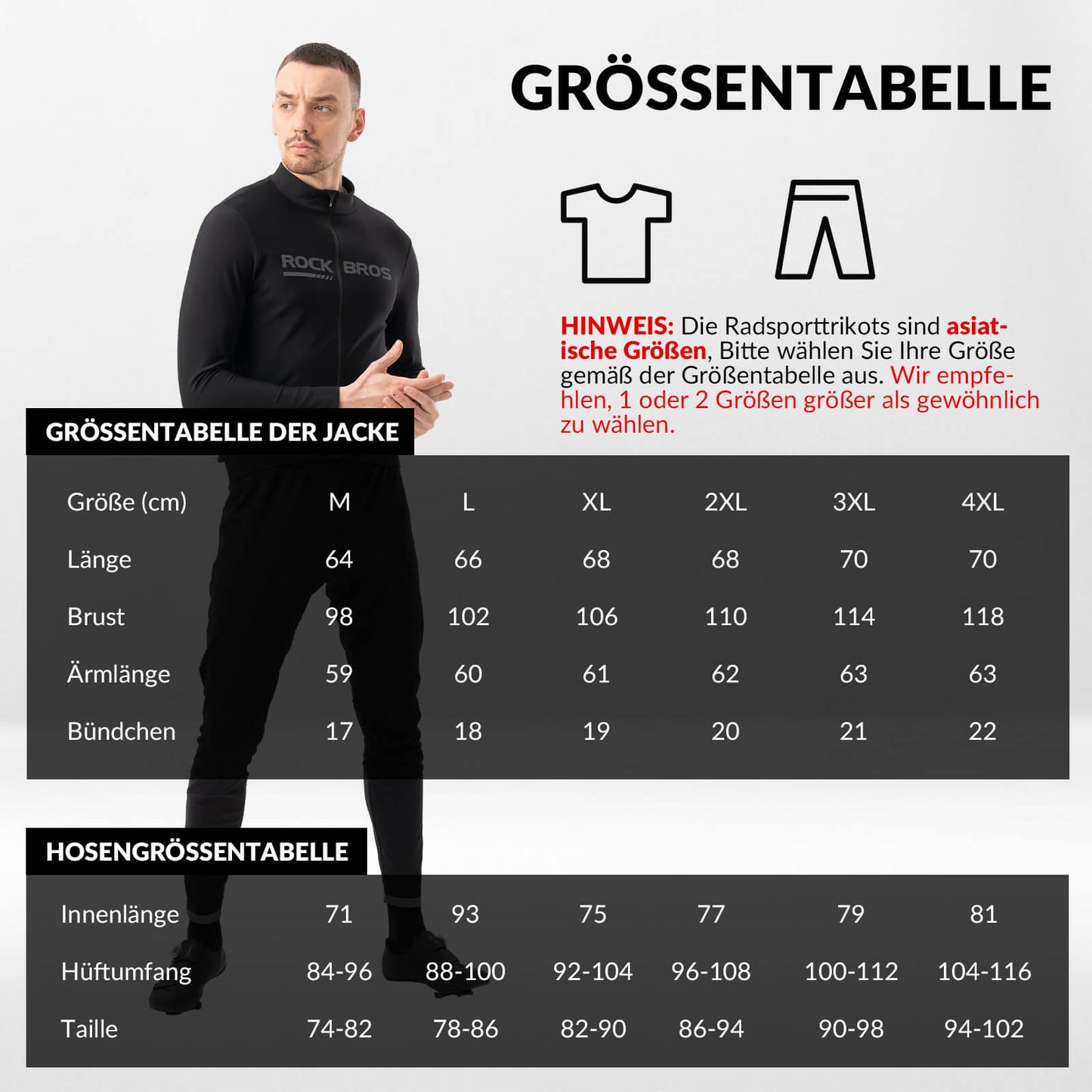 Pyöräilytakki ja -housut Talvipuku Urheilulliset pyöräilyvaatteet ROCKBROS