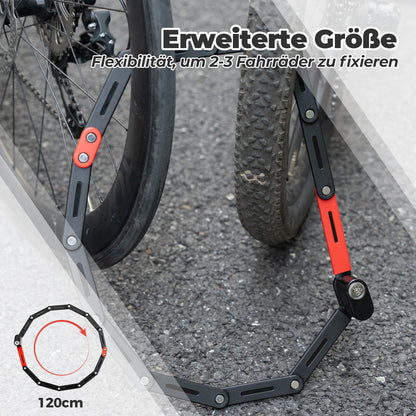 Taittuvan polkupyörän lukko, kestävä varkaudenestolaite kahdella avaimella, ROCKBROS
