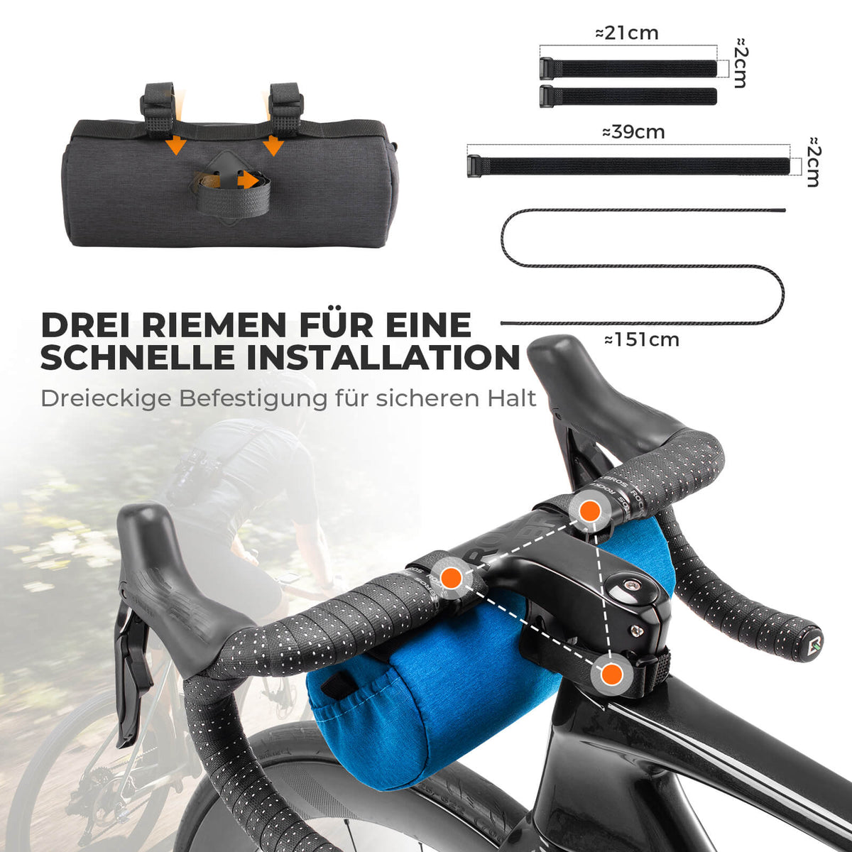 ROCKBROS Pieni Ohjastasku Olkahihalla 2L/3,6L - SketchRide Series