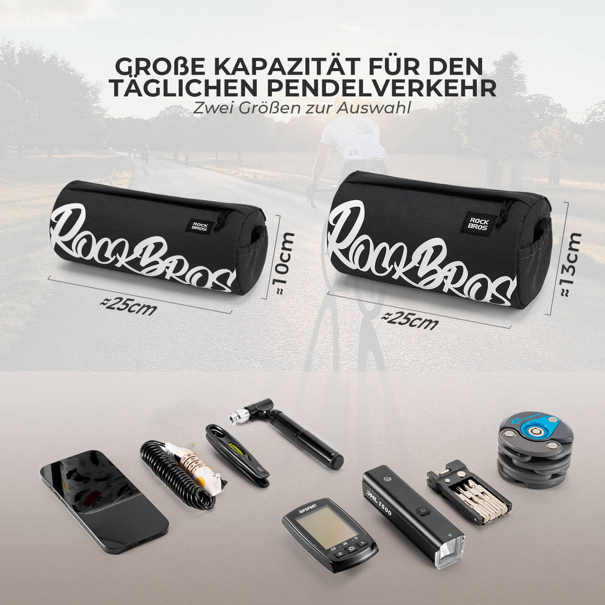 ROCKBROS Pieni Ohjastasku Olkahihalla 2L/3,6L - SketchRide Series
