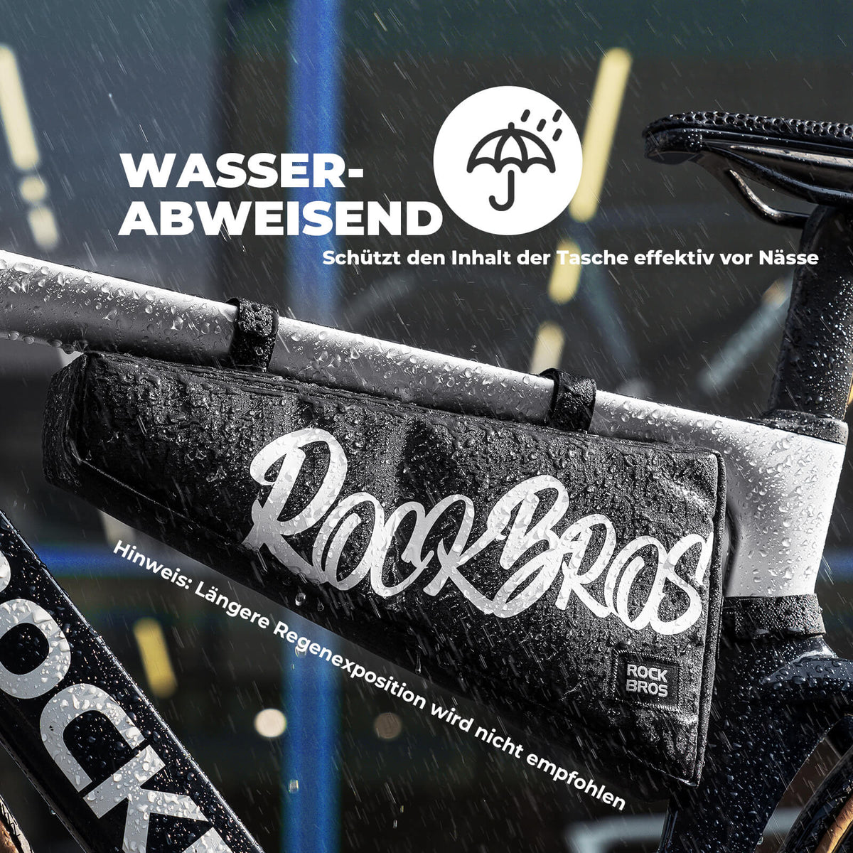 ROCKBROS runkopussi tarranauhakiinnityksellä 1,9L - SketchRide Series