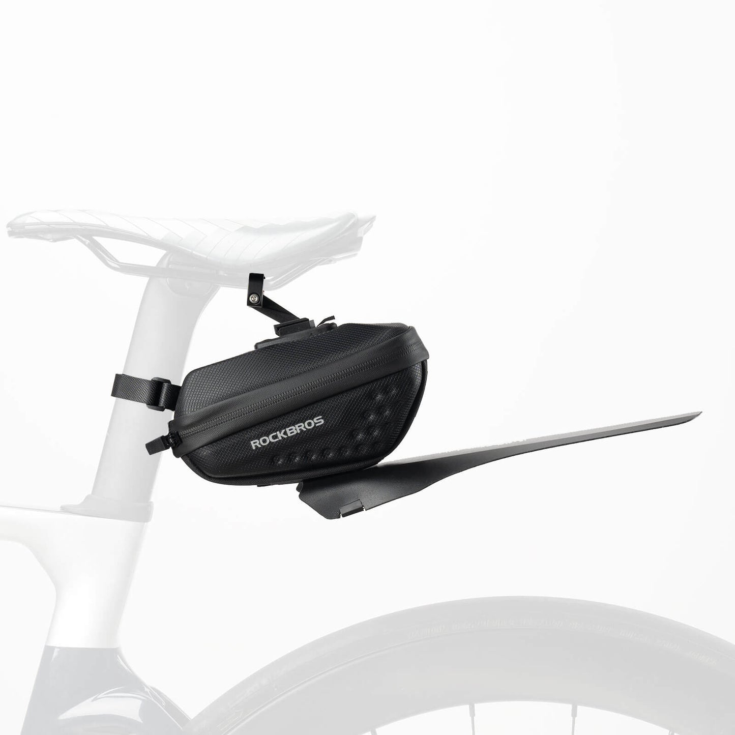 Polkupyörän satulalaukku lokasuojalla, vettähylkivä, 1,3 l / 0,8 l, ROCKBROS