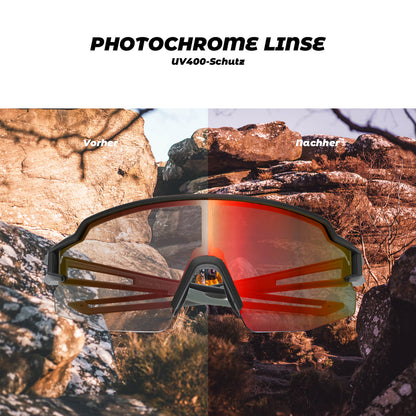 ROCKBROS Pyöräilylasit Fotokromaattiset Aurinkolasit UV400-suoja