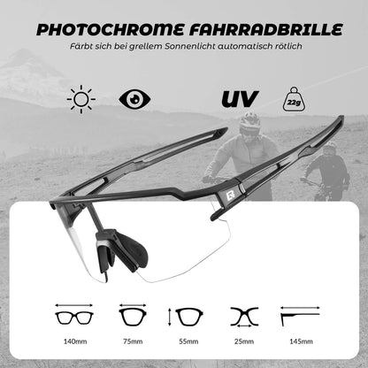ROCKBROS Pyöräilylasit Fotokromaattiset Aurinkolasit UV400-suoja