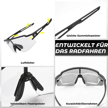 ROCKBROS Pyöräilylasit Fotokromaattiset Aurinkolasit UV400-suoja