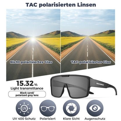 Polarisoidut pyöräilylasit, ulkoiluaurinkolasit, suojalasit, maastopyöräilyyn, ROCKBROS