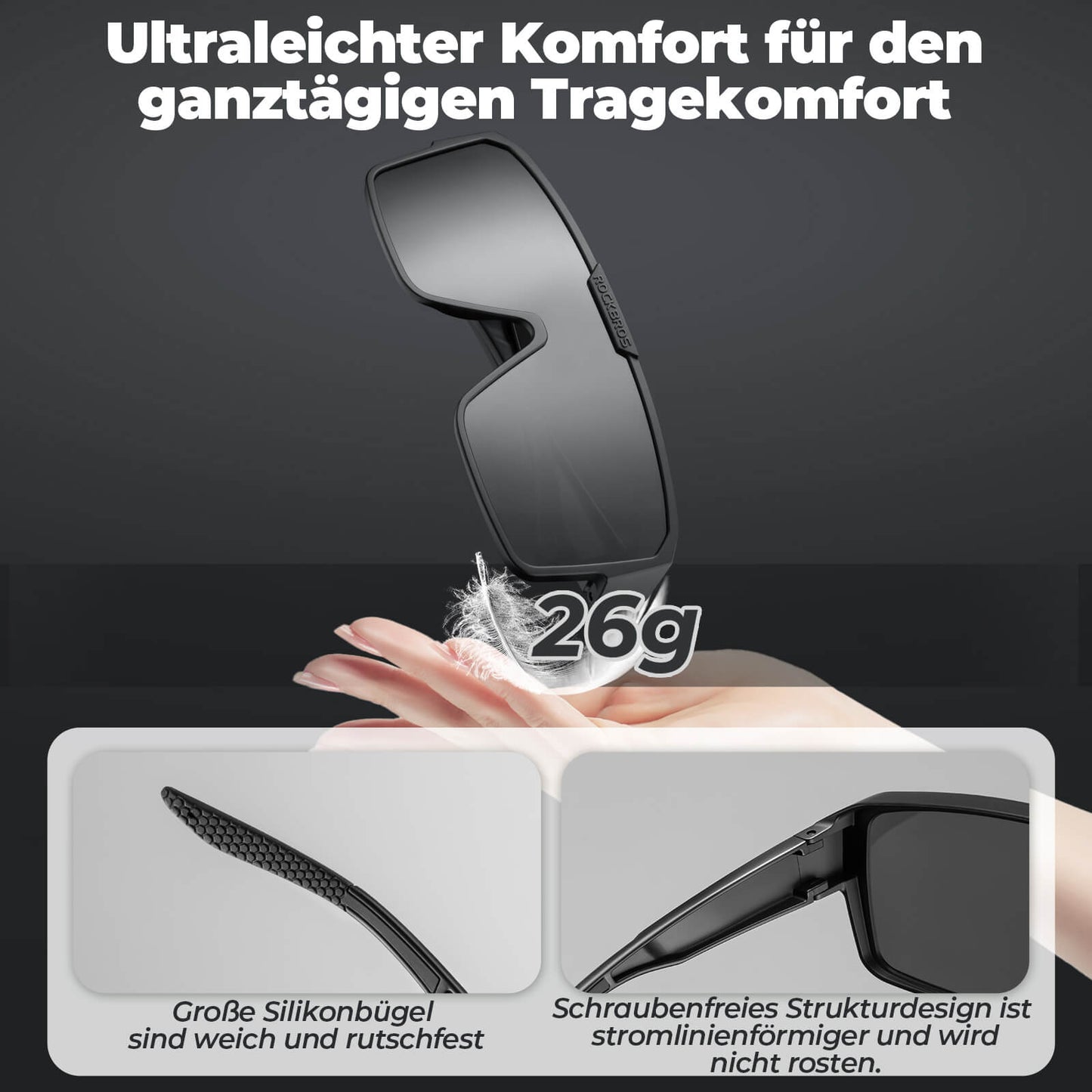 Polarisoidut pyöräilylasit, ulkoiluaurinkolasit, suojalasit, maastopyöräilyyn, ROCKBROS