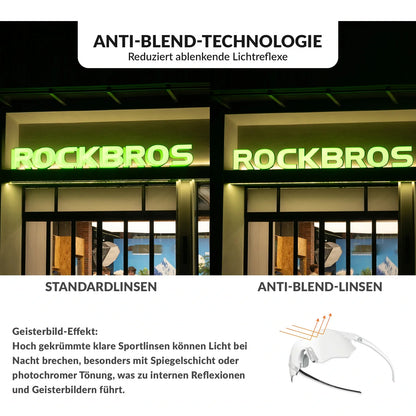 ROCKBROS pyöräilylasit itsensä tummentuvat UV400-suoja ilman kehystä -SWIFT