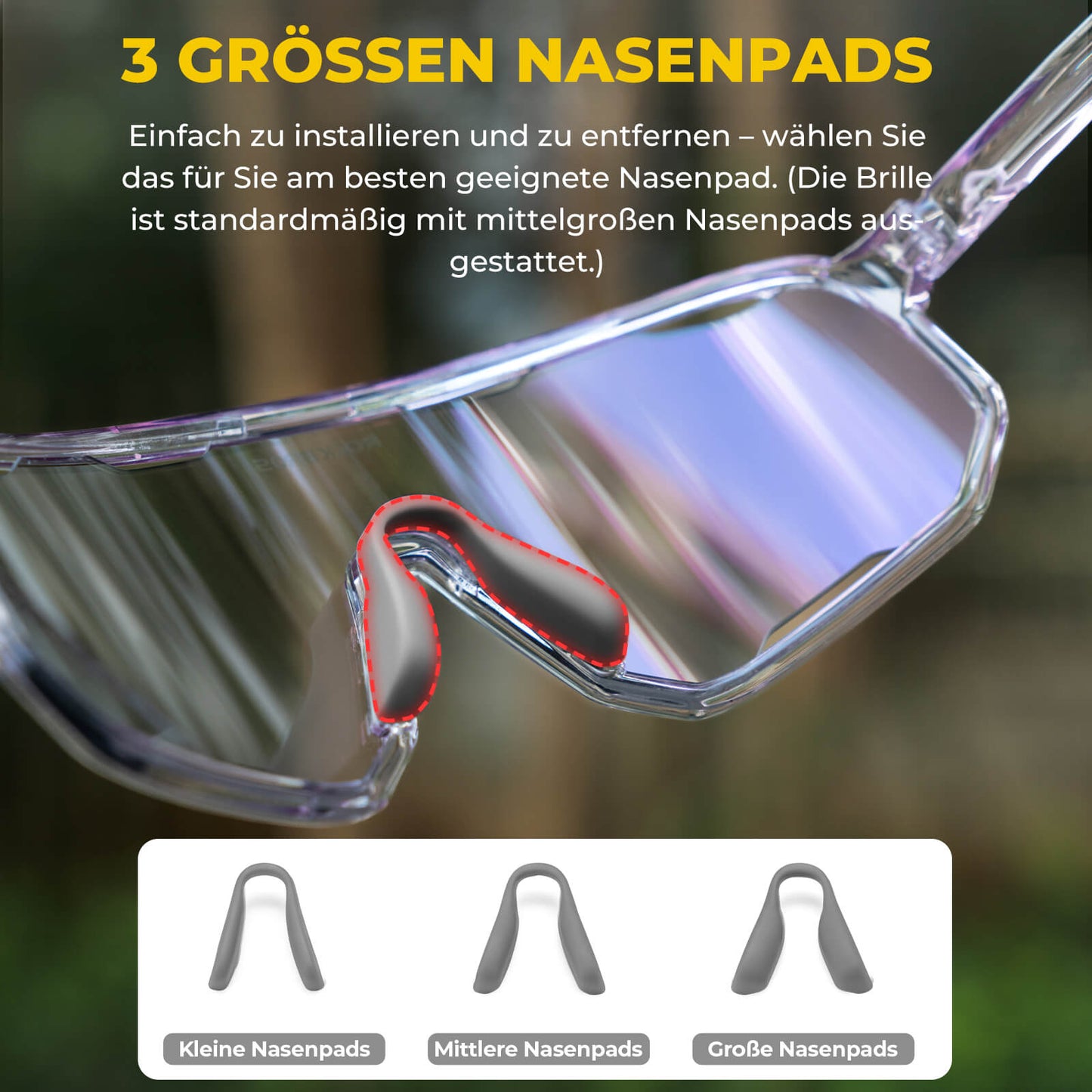 Pyöräilylasit, polarisoidut aurinkolasit, UV-suoja, vaihdettavat nenätyynyt, naisten/miesten, ROCKBROS