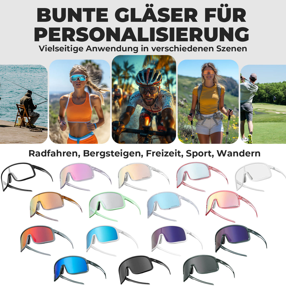 ROCKBROS Aurinkolasit Itsevarjostuvat UV400-suoja