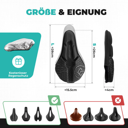 Polkupyörän satulanpäällinen, satulanpäällinen, 3D-iskunvaimennuspehmuste, ROCKBROS