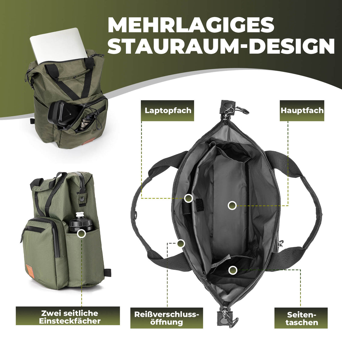 ROCKBROS pyörälaukku ohjaustanko laukku Bromptonille 10L+1.5L