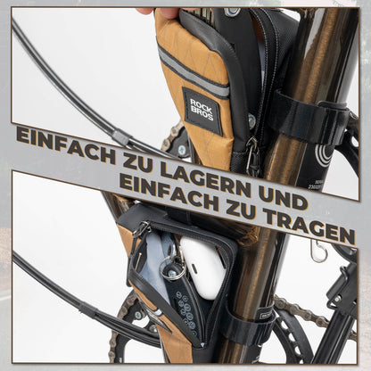 Polkupyörän runkolaukku, kolmionmuotoinen laukku Bromptonille 0.25/0.3L ROCKBROS