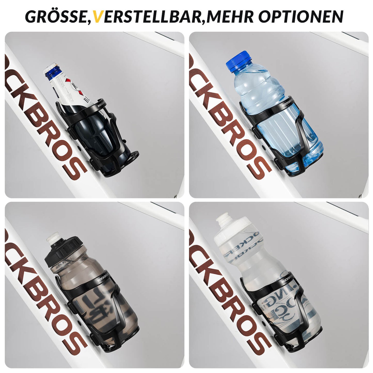 Pullopidike, polkupyörän lisävaruste, kevyt, tukeva, ROCKBROS