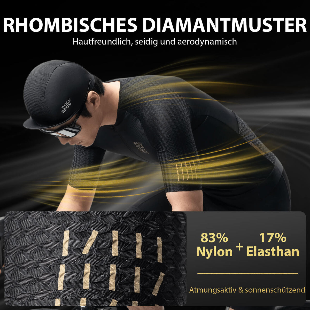 ROCKBROS Miesten lyhythihainen korkean suorituskyvyn pyöräilypaita Jersey maastopyörään & maantiepyörään