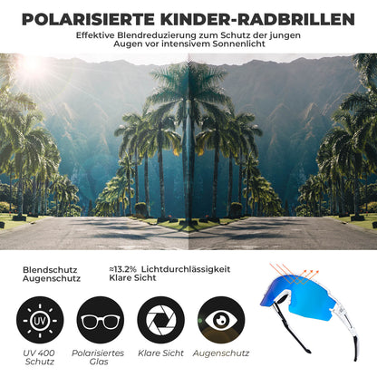 ROCKBROS Polarisoitu urheilu- ja pyöräilylasit lapsille