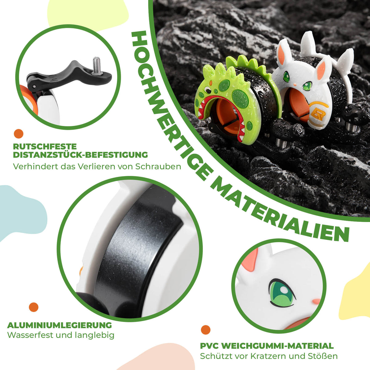 ROCKBROS lasten pyöräkello äänekäs ohjaustankoon 22,2–25,4 mm