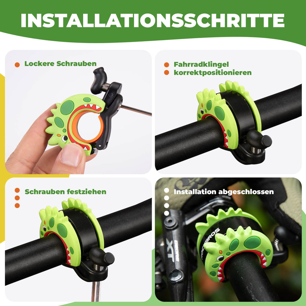 ROCKBROS lasten pyöräkello äänekäs ohjaustankoon 22,2–25,4 mm