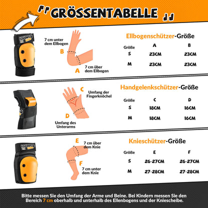 Lasten polvisuojat 6-in-1 mukavuussuojasetti polkupyörän urheilusuojaimille ROCKBROS