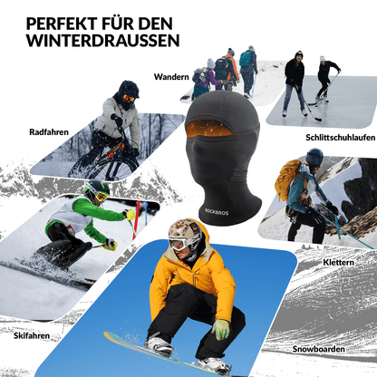 Lasten talvipipo-kasvomaski tytöille/pojille ROCKBROS