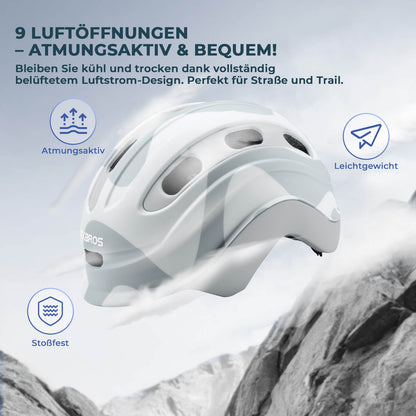 ROCKBROS Lastenpyörän kypärä takavaloyhteensopiva 54–58 cm 6–18 vuotta