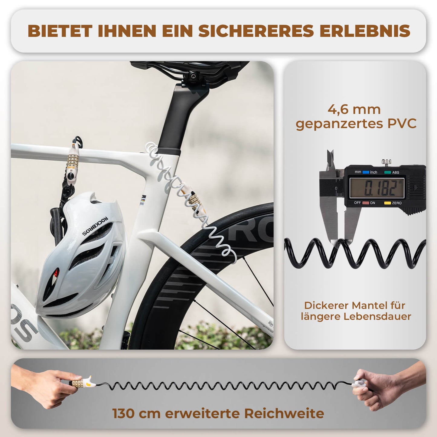 Monitoiminen polkupyörän lukko, lasten yhdistelmälukko, kypärän lukko, ROCKBROS