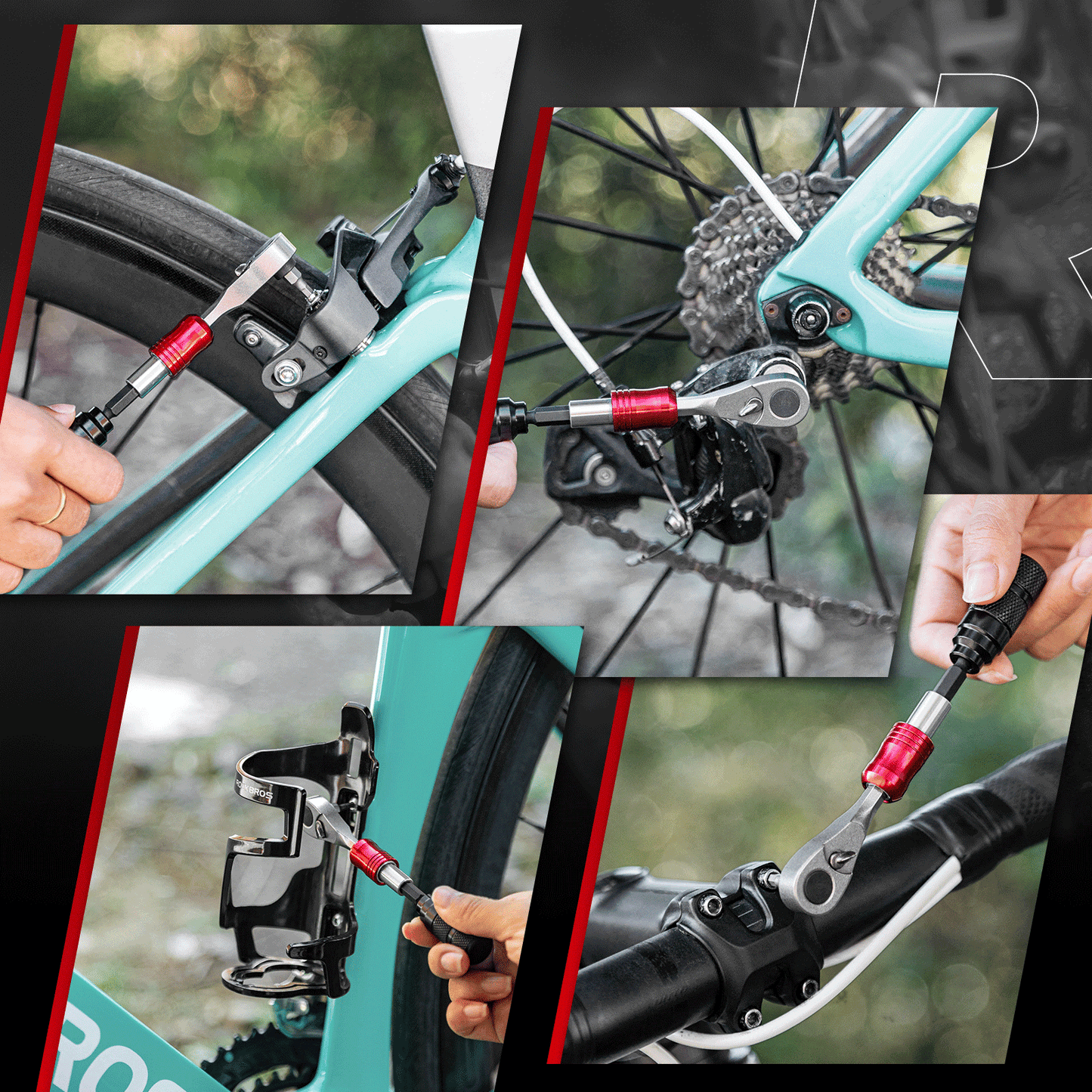 Räikkäavainsarja 1/4 tuumaa Minikorjaustyökalu ROCKBROS