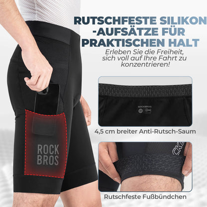 ROCKBROS Nopeasti kuivuva pyöräilyhousut Hengittävä Miehet Kesä