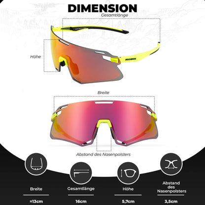 Aurinkolasit, tuulenpitävät pyöräilylasit ulkoiluun, ROCKBROS