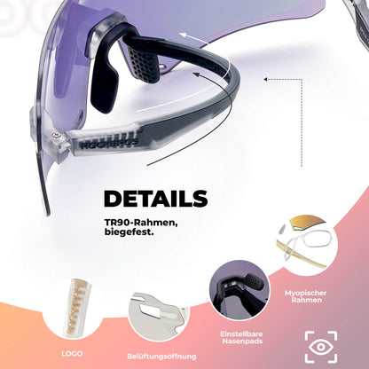 Aurinkolasit, tuulenpitävät pyöräilylasit ulkoiluun, ROCKBROS