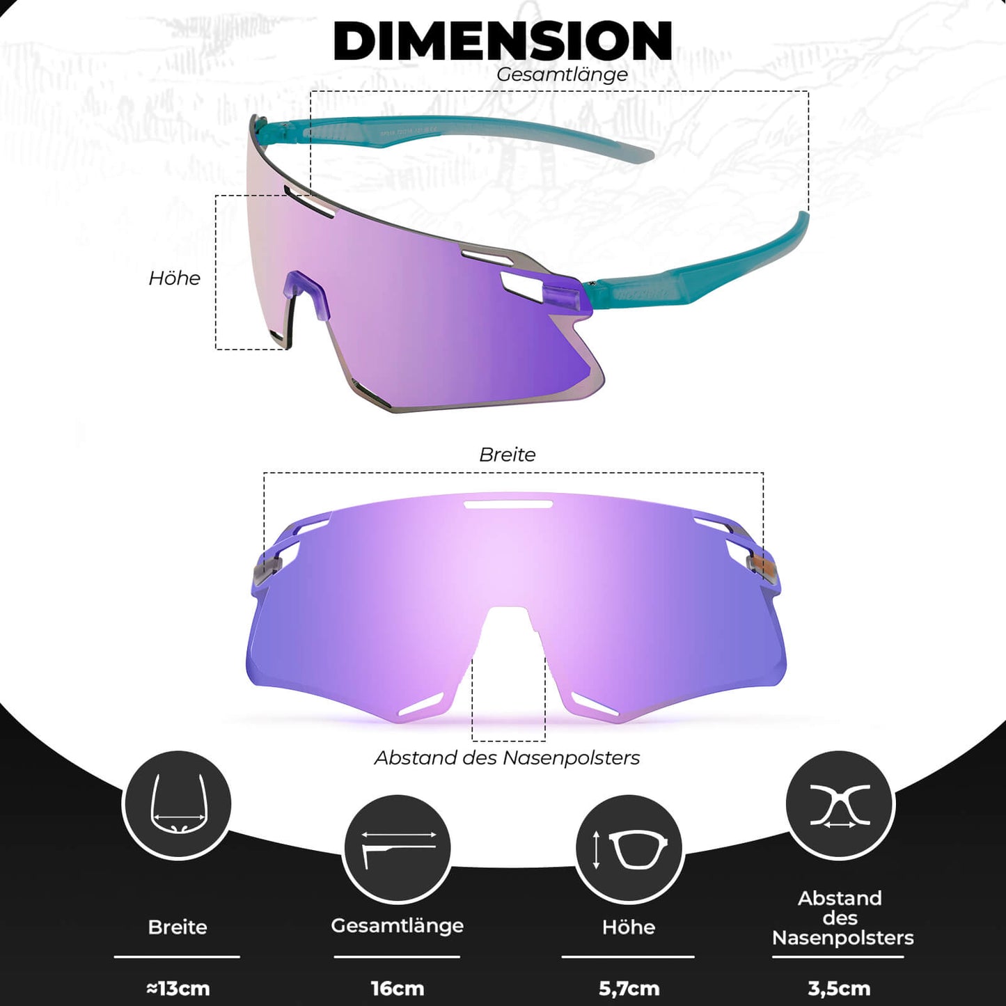 Aurinkolasit, tuulenpitävät pyöräilylasit ulkoiluun, ROCKBROS