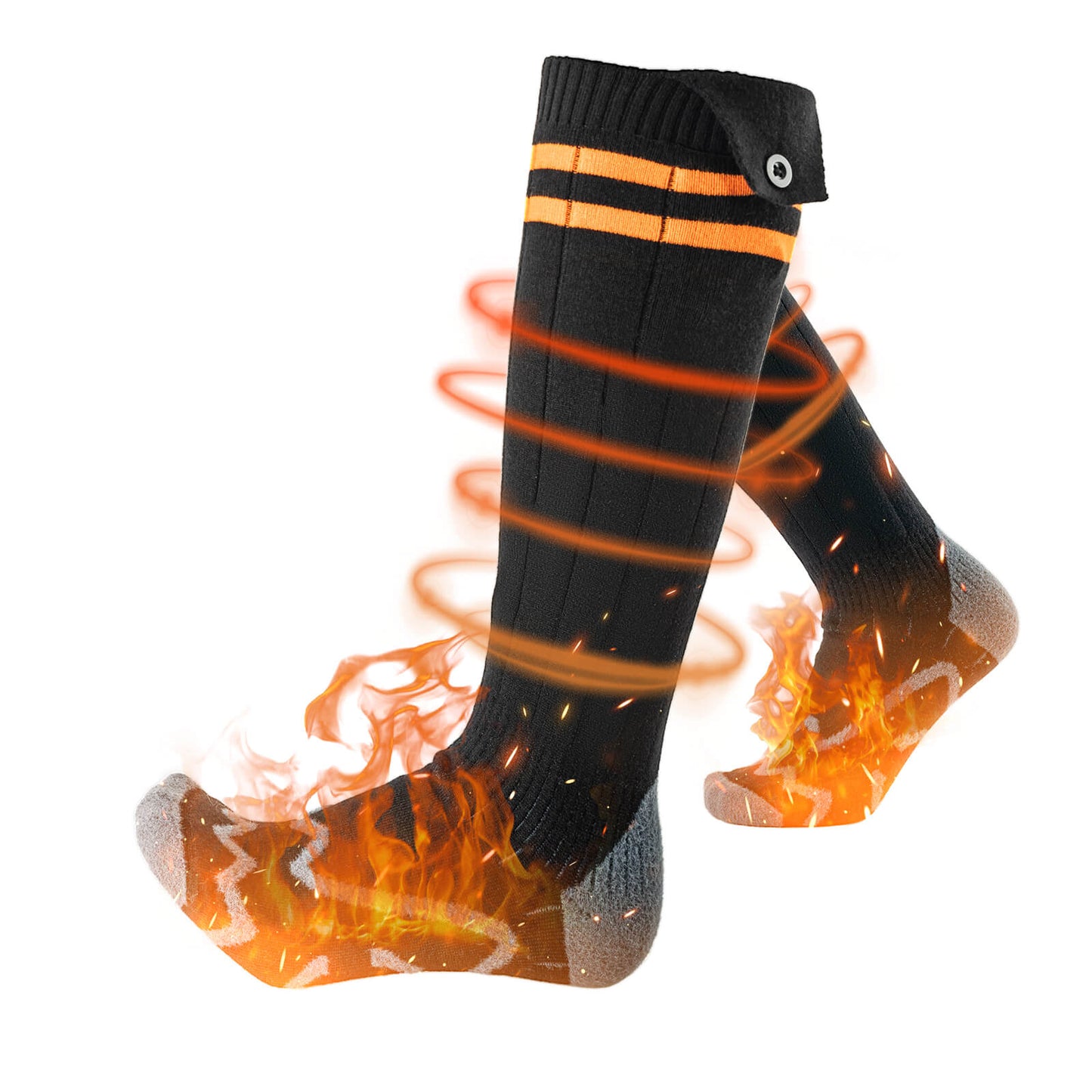 Urheilusukat, pyöräilysukat, talvisukat, lämmitettävät sukat, ladattavat 5000mAh ROCKBROS