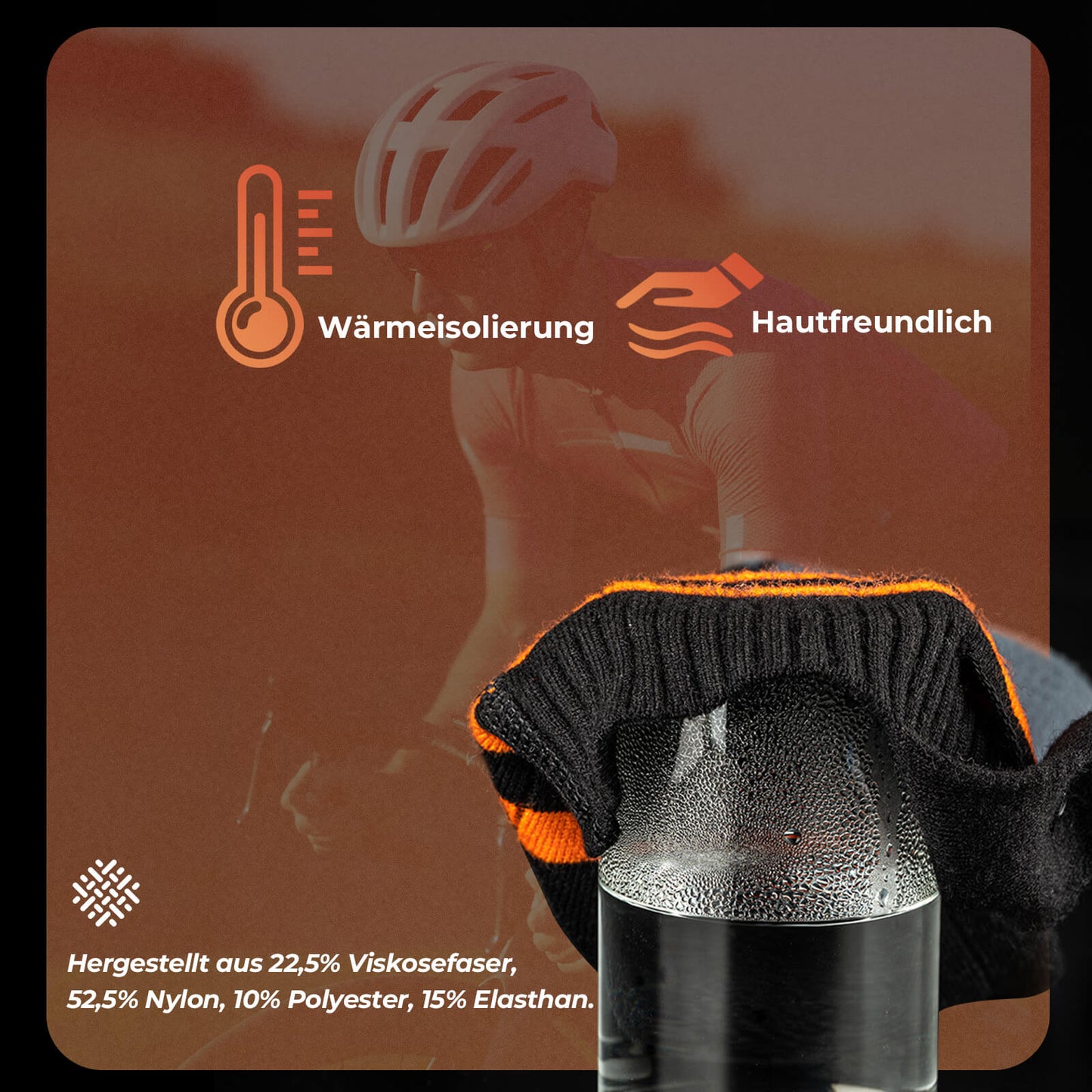 Urheilusukat, pyöräilysukat, talvisukat, lämmitettävät sukat, ladattavat 5000mAh ROCKBROS