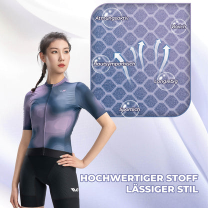 TVI naisten lyhythihainen pyöräilypaita kesäksi, nopeasti kuivuva, 3 taskulla ROCKBROS