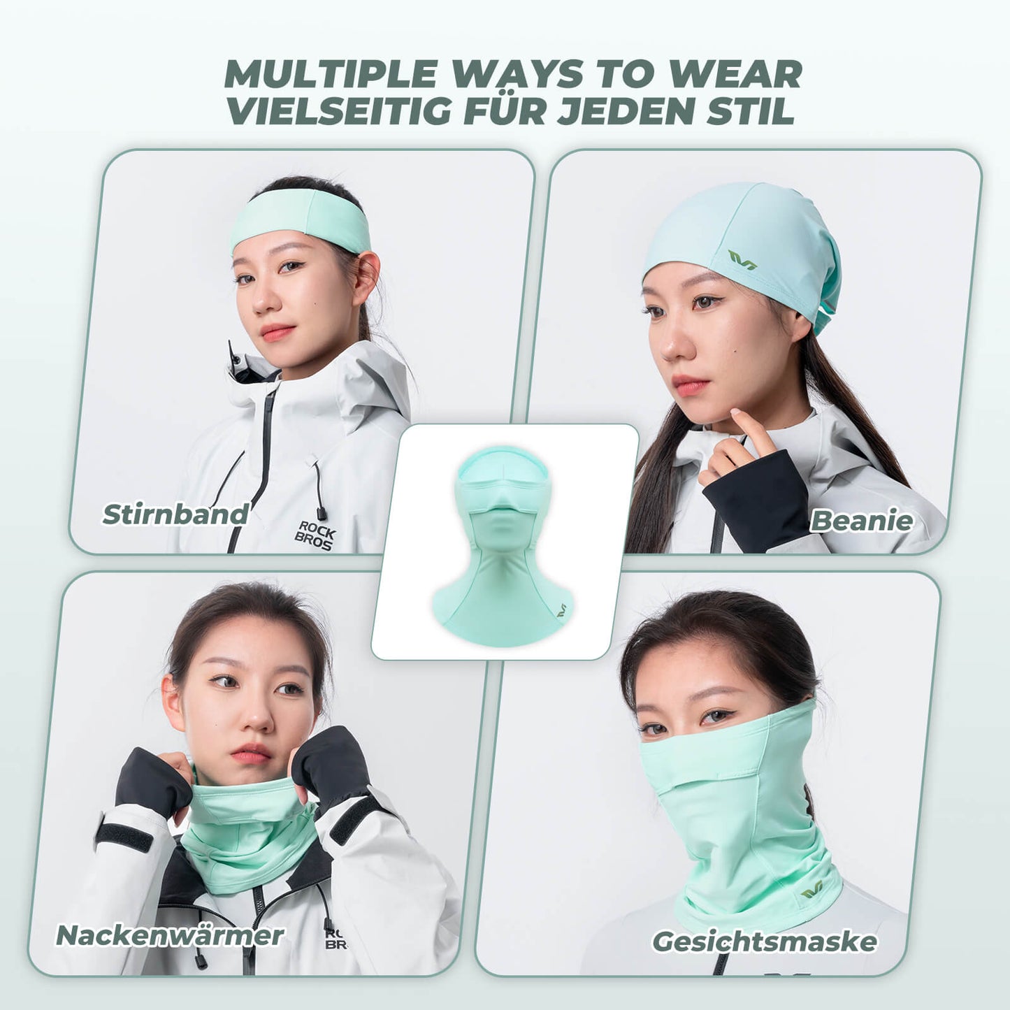 TVI Naisten Pipo poninhäntäaukolla, Lämminvihreä, ROCKBROS