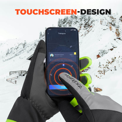 ROCKBROS Talvipyorailyhanskat Touchscreen Lämmin Tuulisulku