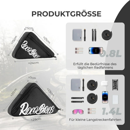 ROCKBROS runkolaukku pyörä kolmiolaukku 0.8L–1.4L