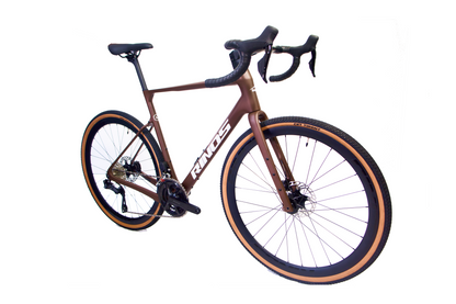 RINOS Hiilikuitu Gravelpyörä Sandman8.0 Shimano 105 Di2 Kahvi
