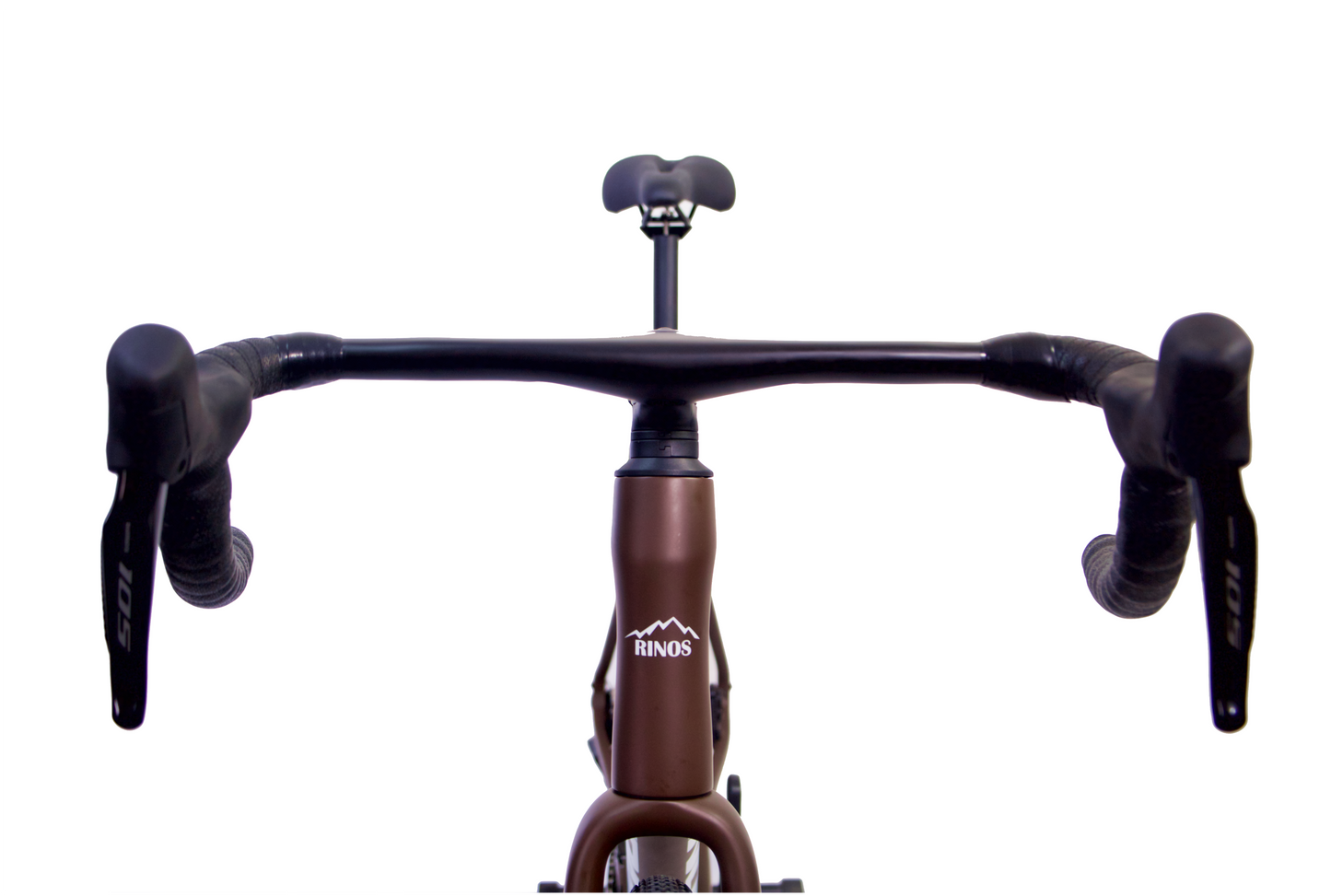 RINOS Hiilikuitu Gravelpyörä Sandman8.0 Shimano 105 Di2 Kahvi