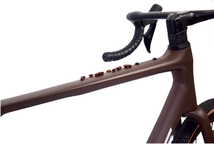 RINOS Hiilikuitu Gravelpyörä Sandman8.0 Shimano 105 Di2 Kahvi