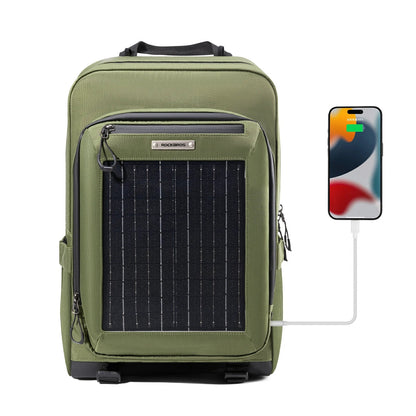 ROCKBROS Aurinkoreppu Solaarireppu 20L joustavalla irrotettavalla 10V 14W